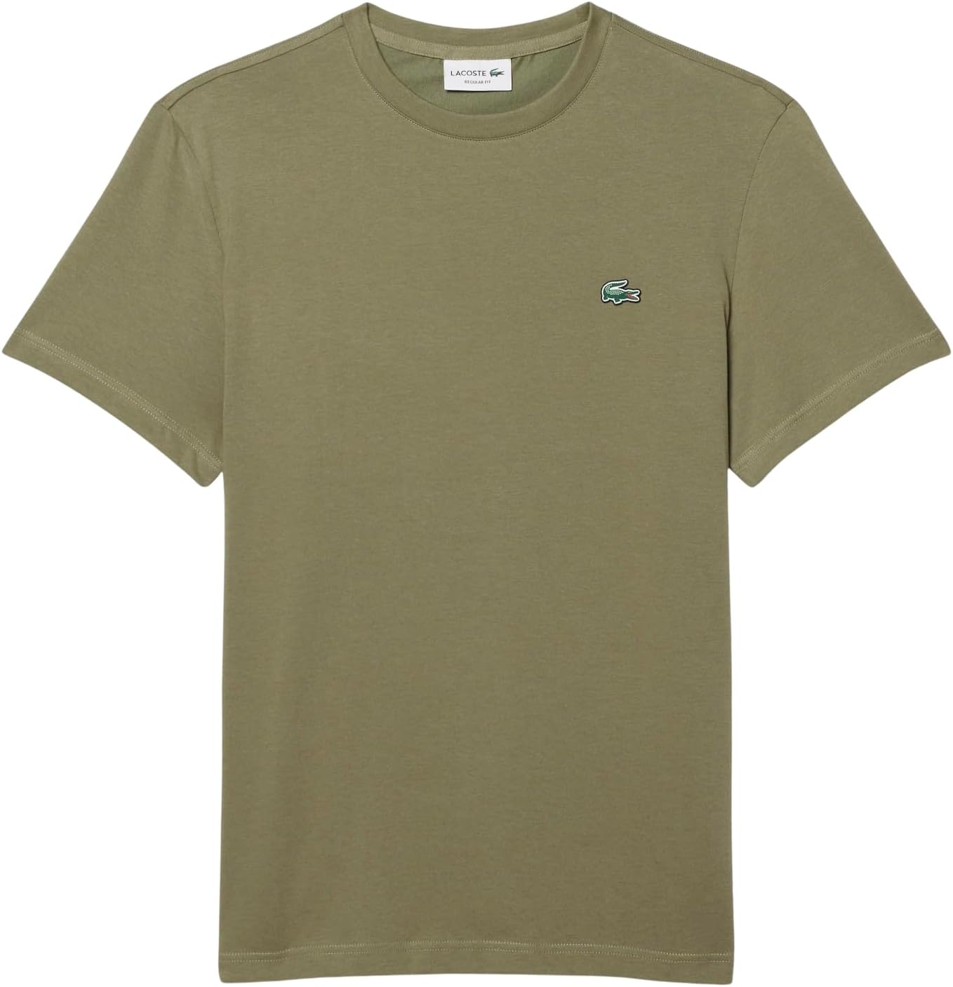 Men's White Short Sleeve T-Shirt, Cotton Blend Fabric - Image 8