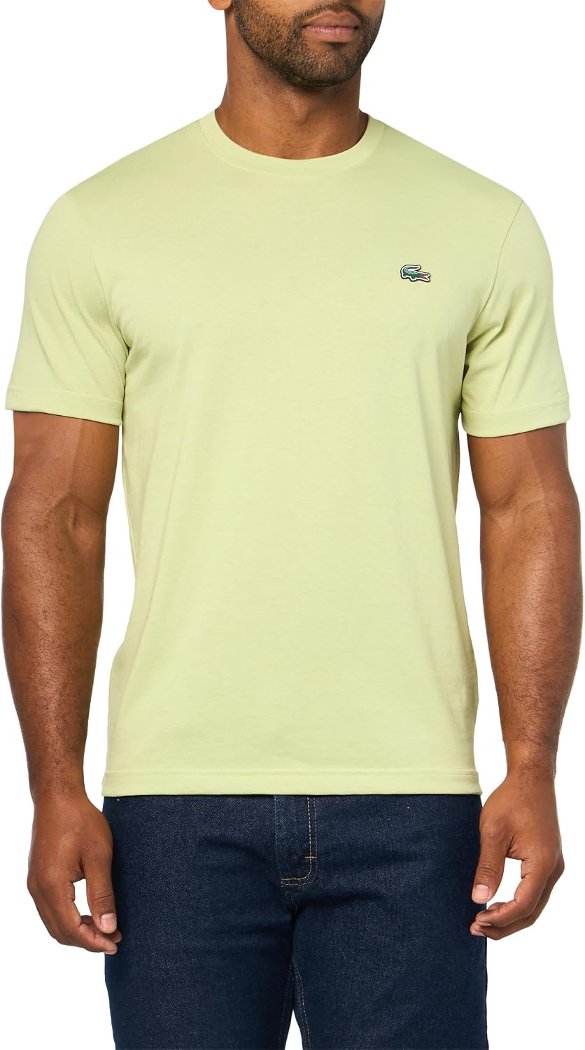 Men's White Short Sleeve T-Shirt, Cotton Blend Fabric - Image 12