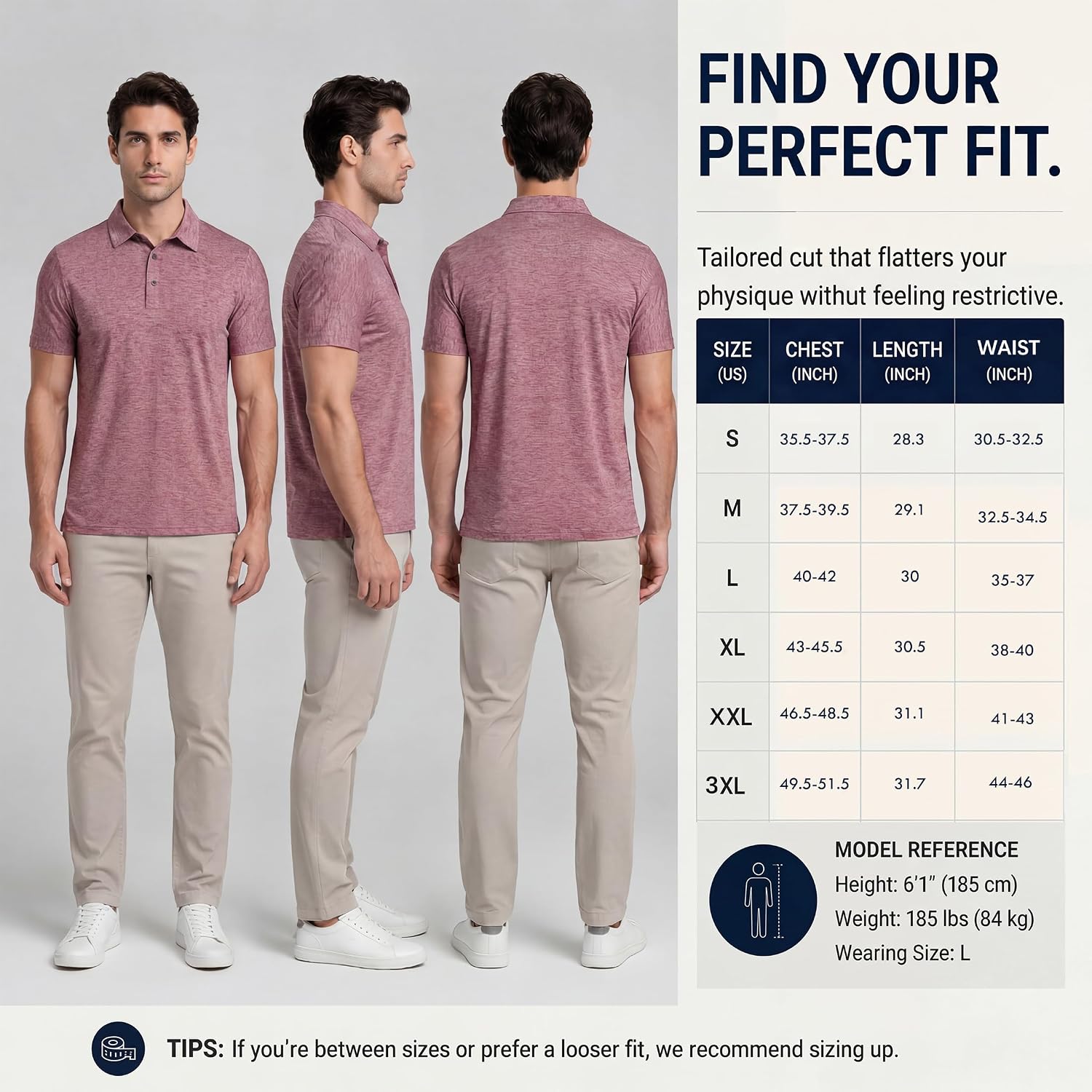 Men's Collared Short Sleeve Performance Polo Shirt, 6-Pack - Image 8