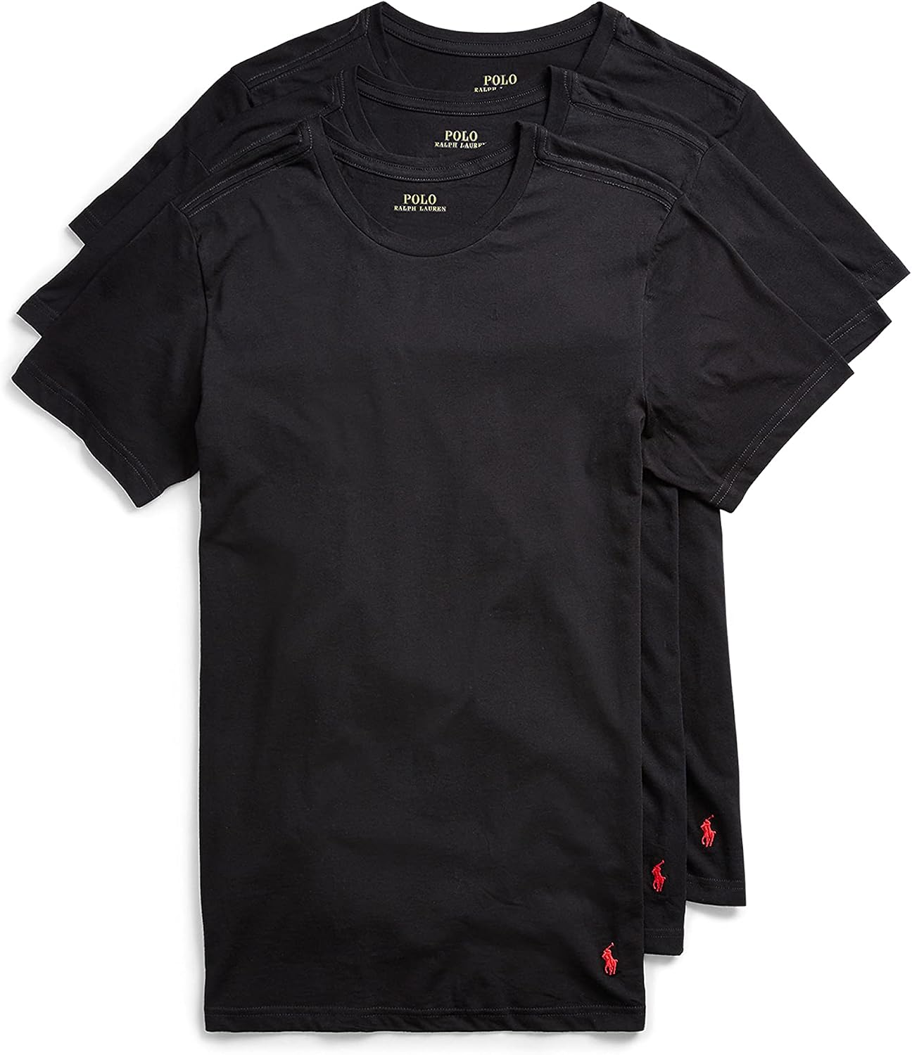Men's Slim Fit Cotton Crew Neck T-Shirts, 3-Pack