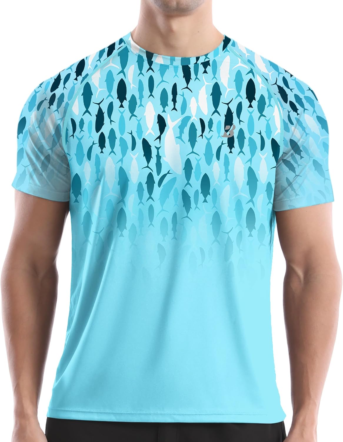 Men's Short Sleeve Rash Guard, Quick Dry Sun Protection Top - Image 20