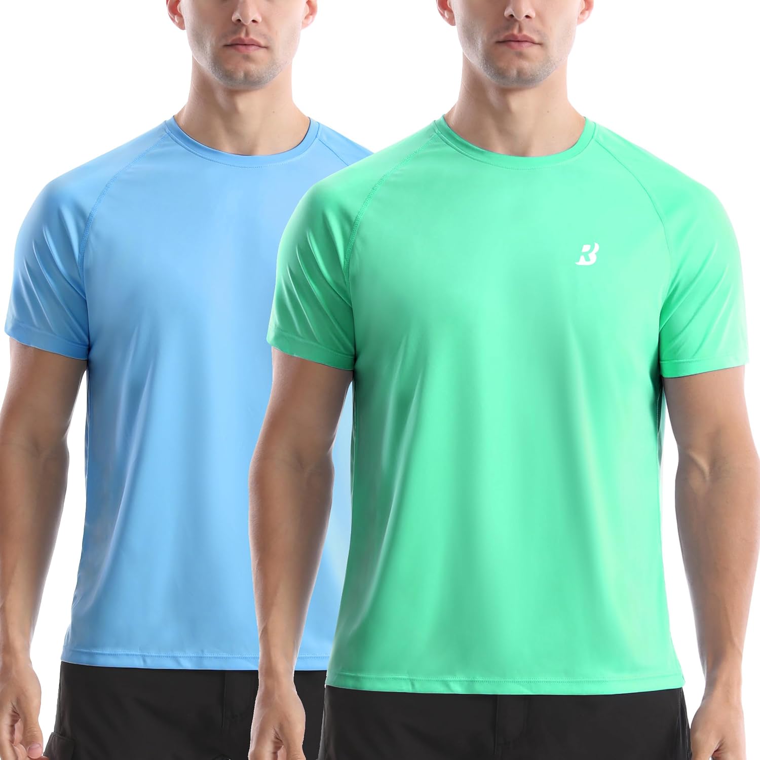Men's Short Sleeve Rash Guard, Quick Dry Sun Protection Top - Image 28