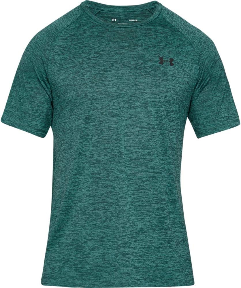Men's Red Short Sleeve Crew Neck T-Shirt, Polyester - Image 16
