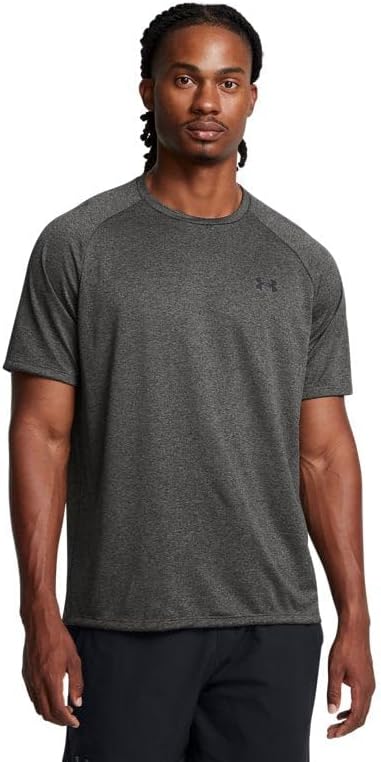 Men's Red Short Sleeve Crew Neck T-Shirt, Polyester - Image 18