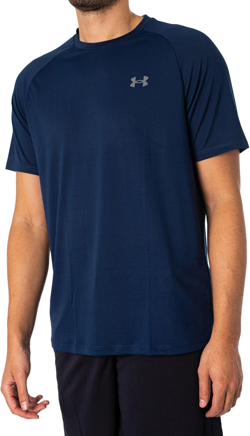 Men's Red Short Sleeve Crew Neck T-Shirt, Polyester - Image 17